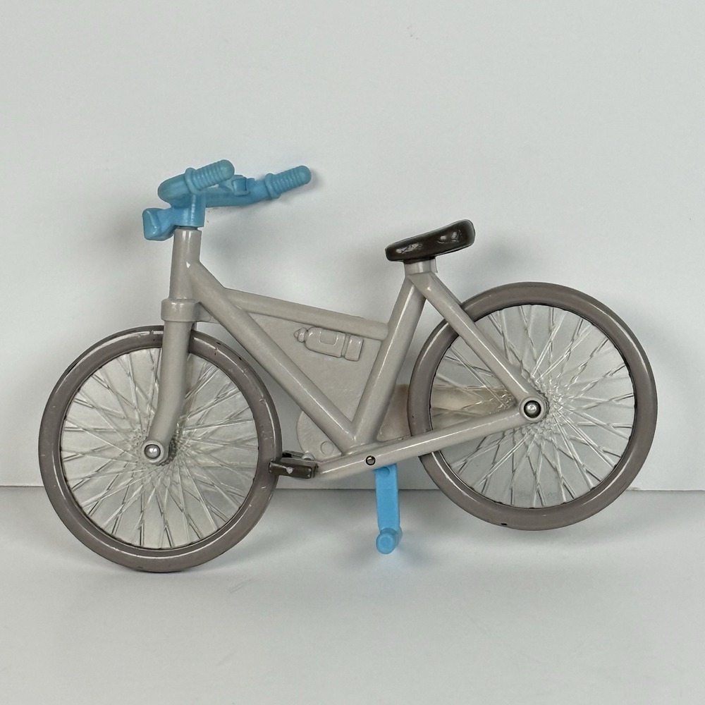Fisher Price Loving Family Dollhouse Bike Bicycle Blue Grey